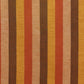 Silver Embroidered Motifs | Brown & Orange Striped | 100% Polyester | 20 Inch x 20 Inch | Cushion Cover