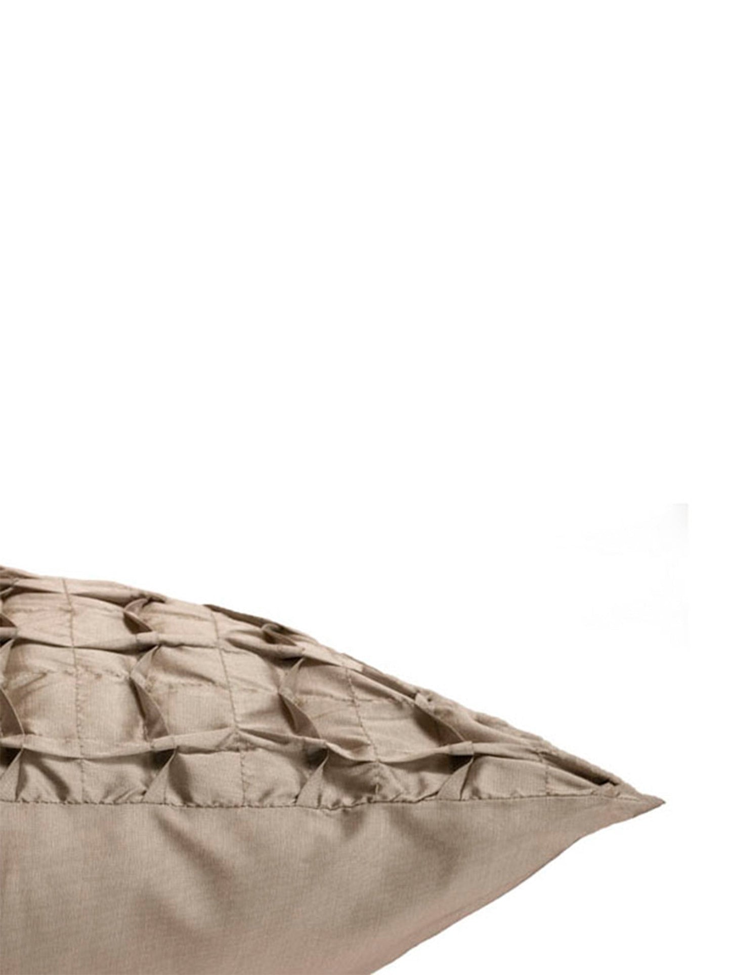Technique Cushion Cover 100% Polyester Box Pleated Silver - 16" X 16"