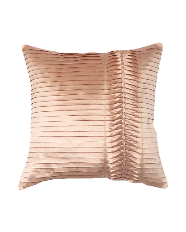 Technique Cushion Cover Set of 3 – Blush & Cream Pleated Design, 16" x 16"