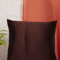 Brown Pleated Design | Durable Polyester Fabric | Standard 16 Inch x 16 Inch | Universal Cushion Cover