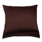 Brown Pleated Design | Durable Polyester Fabric | Standard 16 Inch x 16 Inch | Universal Cushion Cover