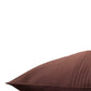 Brown Pleated Design | Durable Polyester Fabric | Standard 16 Inch x 16 Inch | Universal Cushion Cover