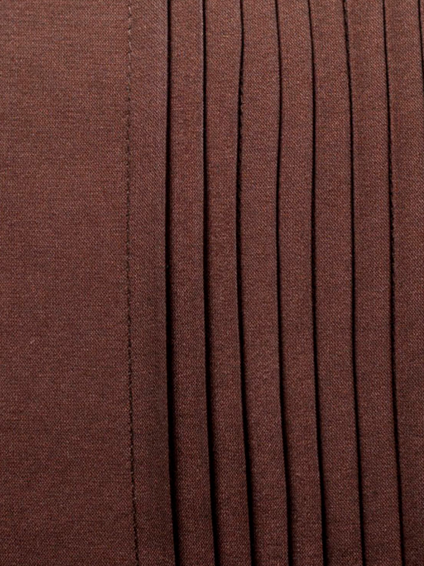 Brown Pleated Design | Durable Polyester Fabric | Standard 16 Inch x 16 Inch | Universal Cushion Cover