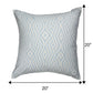 Cushion Cover with Abstract Print - Polyester Blend | Blue/Grey - 20x20in