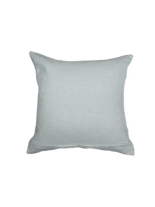 Cushion Cover with Abstract Print - Polyester Blend | Blue/Grey - 20x20in