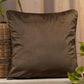 Solid Brown | Cord Piping | Velvet | 20 Inch x 20 Inch | Square Cushion Cover