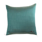 Self Quilted Teal Cushion Cover 16x16 | Polyester Blend | Premium Home Decor