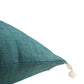 Self Quilted Teal Cushion Cover 16x16 | Polyester Blend | Premium Home Decor
