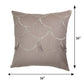 Cushion Cover Cotton Blend Aari and Towel Textured Embroidery with Tassels Beige - 16inches X 16inches