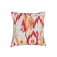 Cushion Cover for Sofa, Bed Poly Canvas Ikat Print | Red - 16x16in(40x40cm) (Pack of 1)