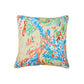 Cushion Cover for Sofa, Bed Cotton Polyester| Floral Design with Cord Piping | MultiColor - 16x16in (40x40cm) (Pack of 1)