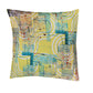 Abstract Art Cushion Cover 16x16in - Multicolor Polycanvas Print | Zeba World