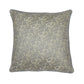 ZEBA World Square Cushion Cover for Sofa, Bed | Banarasi Brocade Silk - Floral Weave with Cord Piping| Grey - 16x16in(40x40cm) (Pack of 1)