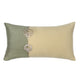 ZEBA World Rectangular Cushion Cover for Sofa - Lumbar Cushion | Hand Embroidery with Gota Patti and Patchwork - Polycanvas Blend | Green & Yellow - 12x22in(30x55cm) (Pack of 1)