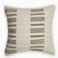 Hand Embroidered Luxe Collection Cushion Cover | Towel Embroidery Parallel Lines Off White - 16x16 Inches