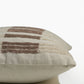 Hand Embroidered Luxe Collection Cushion Cover | Towel Embroidery Parallel Lines Off White - 16x16 Inches