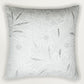 Hand Knotted with Beaten Zardozi Cushion Cover | Digitally Printed Mint Green - 16 x 16 Inches