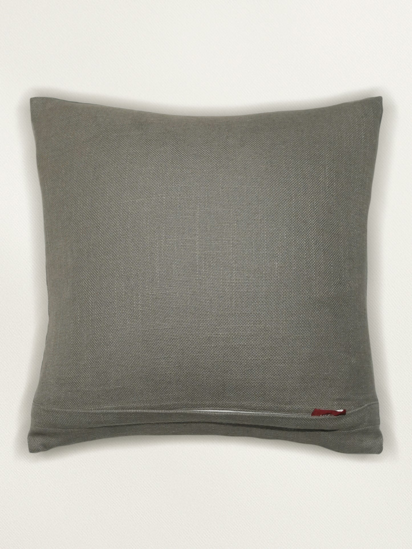 ZEBA Cushion Cover - Luxe Collection | Sofa, Bedroom, Couch | Patchwork | Grey - Poly Cotton | 16x16 inch (40x40 cms) (Pack of 1)