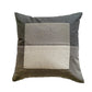 ZEBA Cushion Cover - Luxe Collection | Sofa, Bedroom, Couch | Patchwork | Grey - Poly Cotton | 16x16 inch (40x40 cms) (Pack of 1)