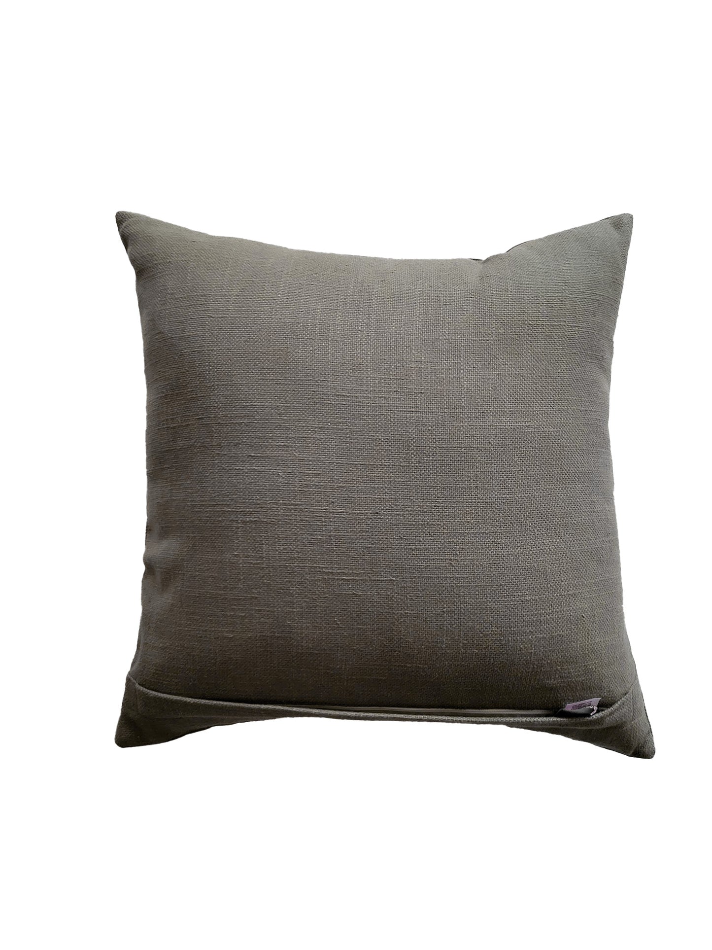 ZEBA Cushion Cover - Luxe Collection | Sofa, Bedroom, Couch | Patchwork | Grey - Poly Cotton | 16x16 inch (40x40 cms) (Pack of 1)