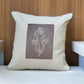 Polyester Blend Cushion Cover-Grey |Hand and Machine Embroidered|16x16 inch, set of 1