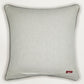 Polyester Blend Cushion Cover-Grey |Hand and Machine Embroidered|16x16 inch, set of 1