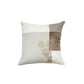 Polyester Blend Multicolour Cushion Cover- Applique Patchwork + Hand Embroidery 16x16 inch Set of 1