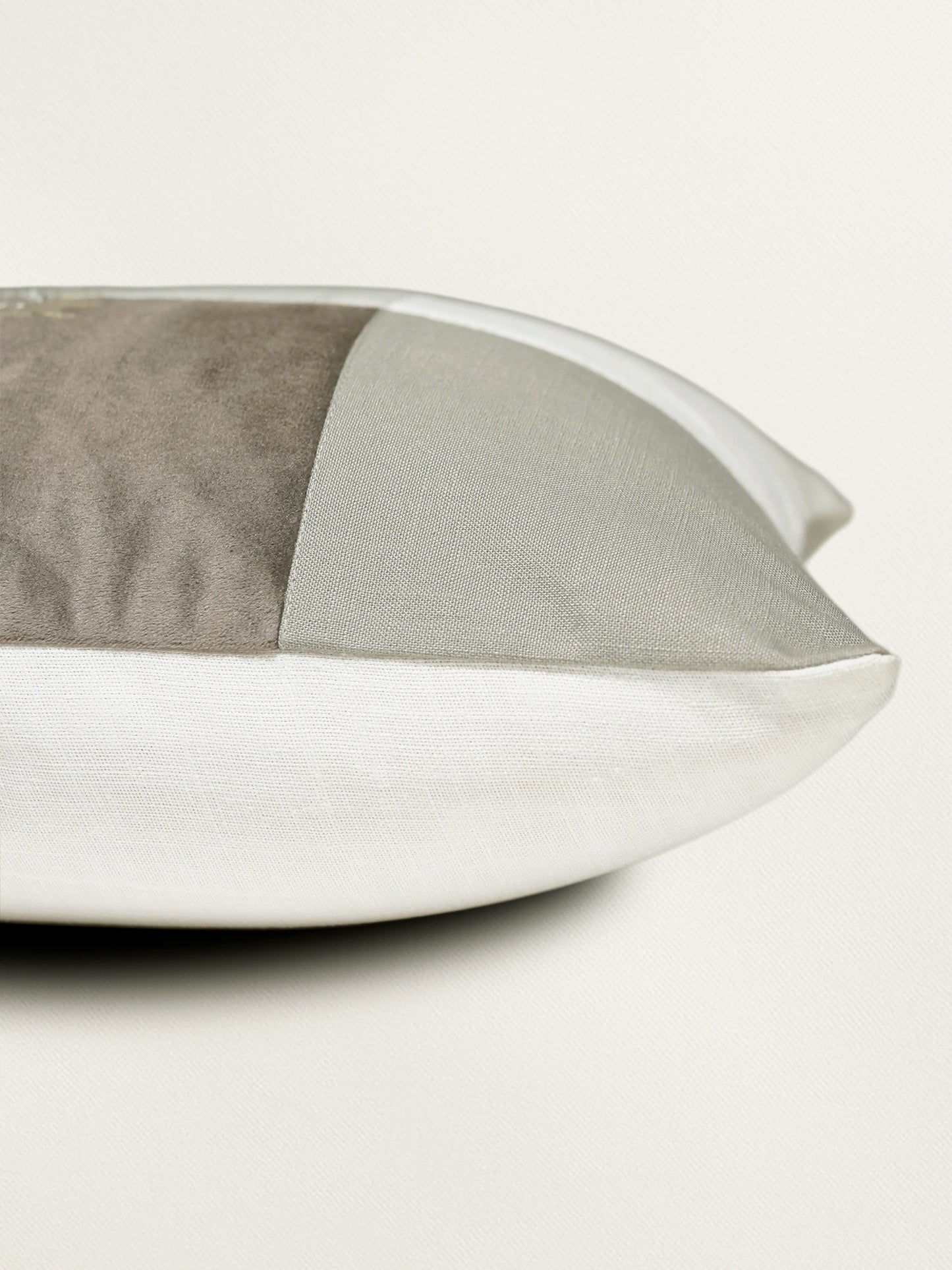 Polyester Blend Multicolour Cushion Cover- Applique Patchwork + Hand Embroidery 16x16 inch Set of 1