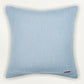 Polyester Blend  Blue Cushion Cover- Arri Work, Cord & Ribbon Hand Work, 16x16 inches, Set of 1