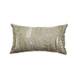 Polyester Blend Cushion Cover - Grey, Arri Work 12x22 inches, Set of 1