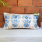 Velvet Multicolor Cushion Cover – Hand Embroidered |Floral Digital Print 12x22 Inches (Set of 1)