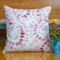 Poly Cotton Light Pink Cushion Cover -Digital Print |Hand-Painted Gold Strokes – 16x16 Inches (Set of 1)