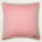 Poly Cotton Light Pink Cushion Cover -Digital Print |Hand-Painted Gold Strokes – 16x16 Inches (Set of 1)