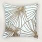 ZEBA  Hand Embroidered Cushion Cover - Luxe Collection | Sofa, Bedroom, Couch | Floral Embroidery | Off White - Cotton Blend | 16x16 inch (40x40 cms) (Pack of 1)