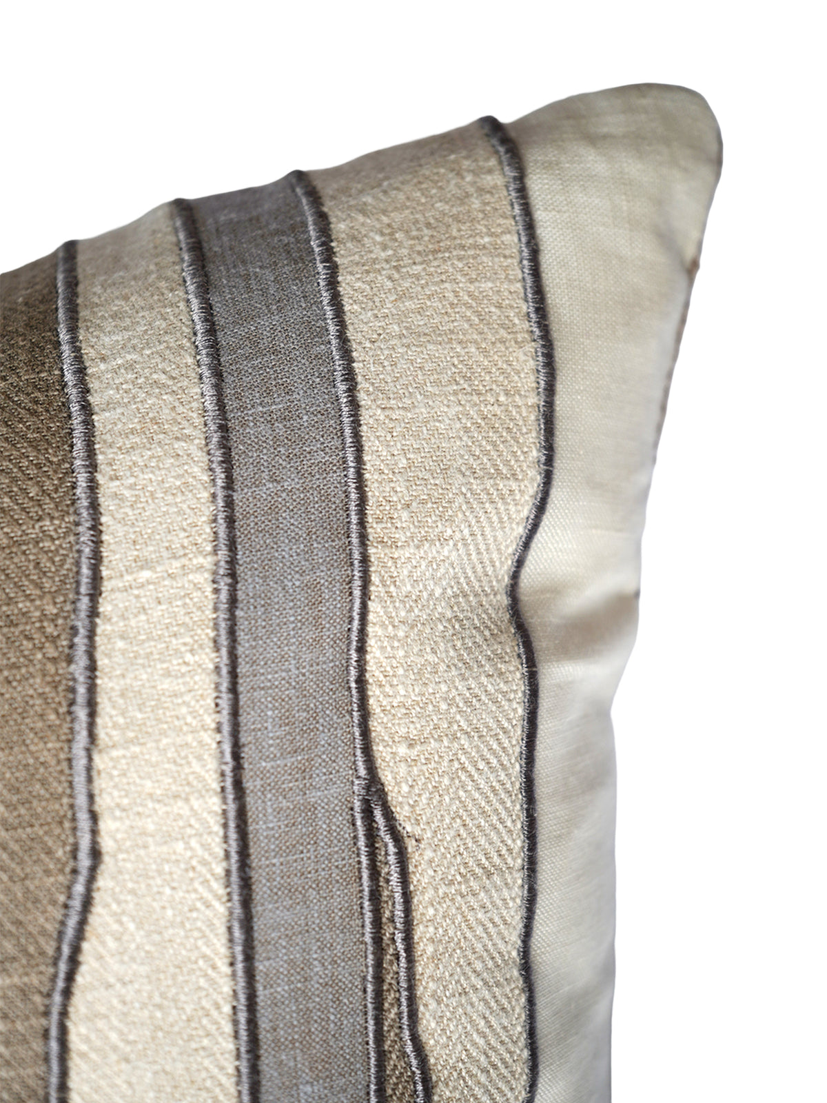 ZEBA Cushion Cover - Luxe Collection | Sofa, Bedroom, Couch | Applique Patches  | Multicolor - Poly Cotton | 16x16 inch (40x40 cms) (Pack of 1)