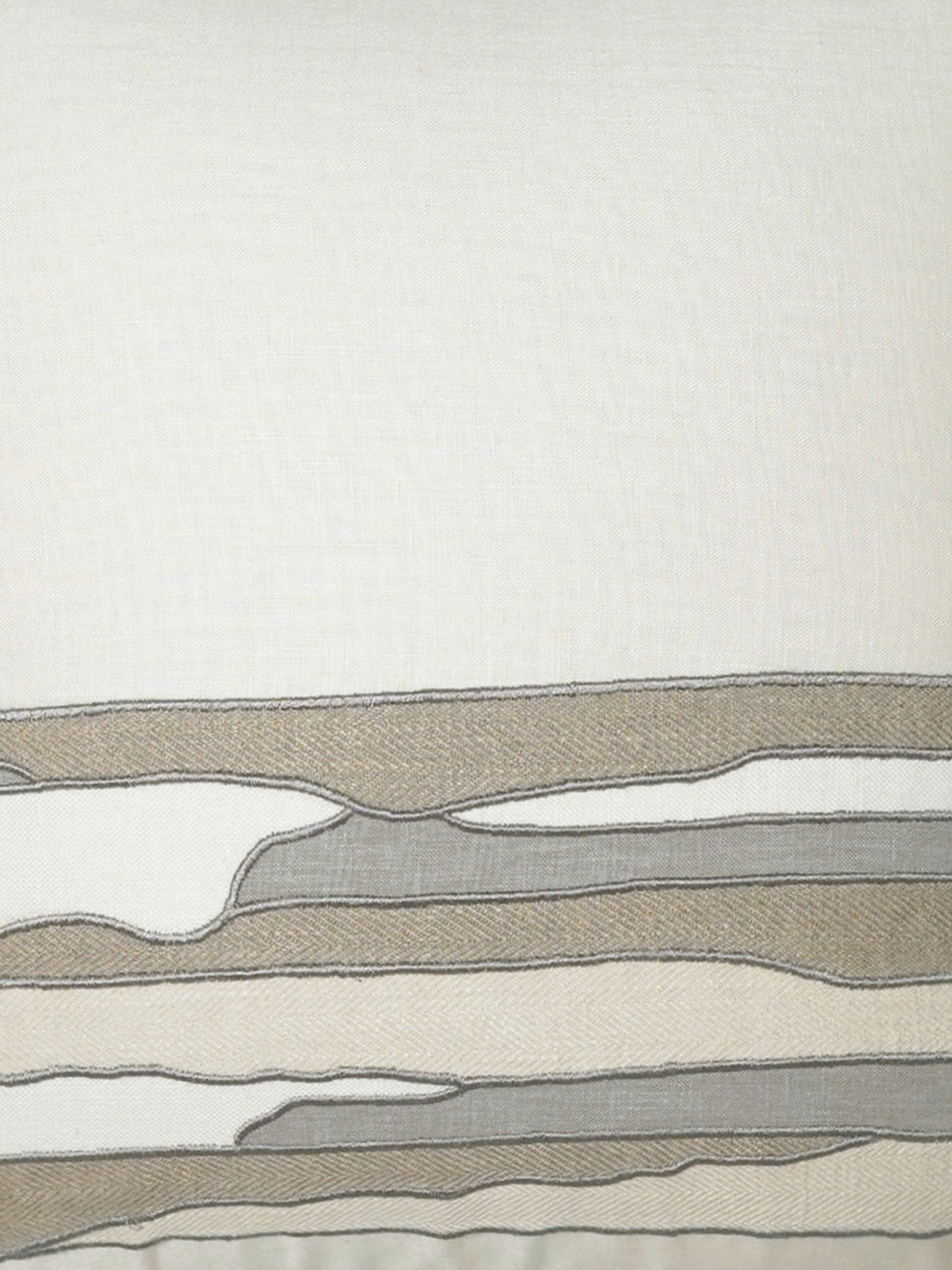 ZEBA Cushion Cover - Luxe Collection | Sofa, Bedroom, Couch | Applique Patches  | Multicolor - Poly Cotton | 16x16 inch (40x40 cms) (Pack of 1)