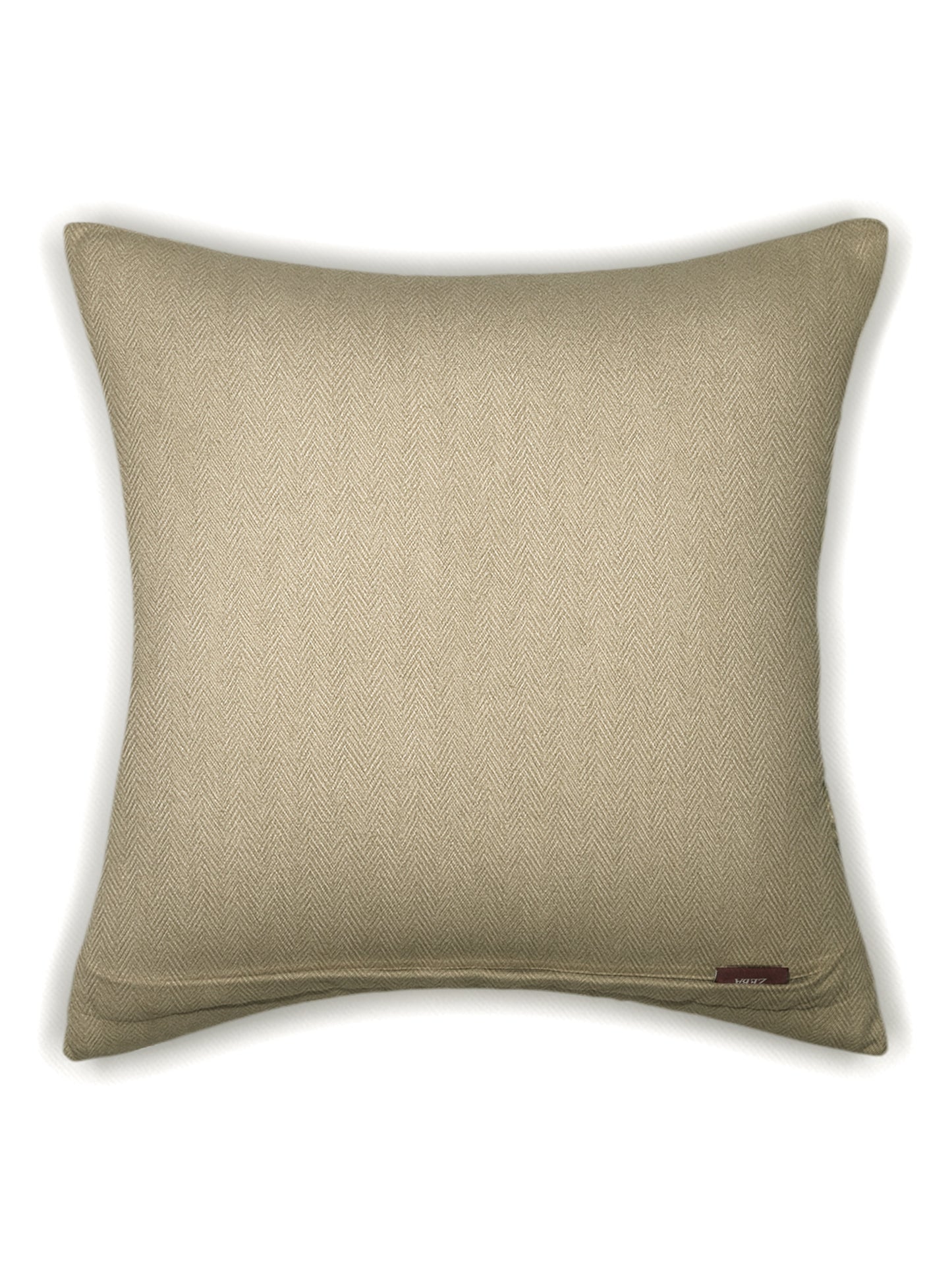 ZEBA Cushion Cover - Luxe Collection | Sofa, Bedroom, Couch | Applique Patches  | Multicolor - Poly Cotton | 16x16 inch (40x40 cms) (Pack of 1)