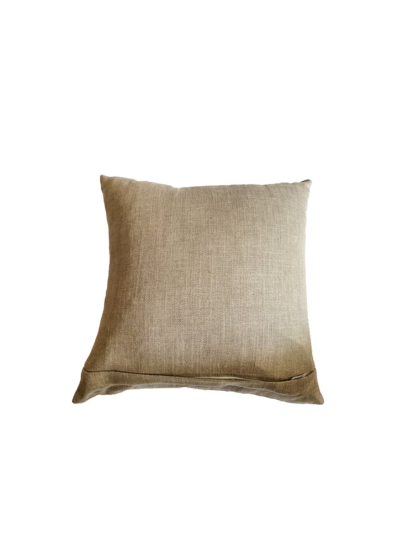 ZEBA Cushion Cover - Luxe Collection | Sofa, Bedroom, Couch | Applique Patches  | Multicolor - Poly Cotton | 16x16 inch (40x40 cms) (Pack of 1)