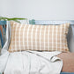 ZEBA Cushion Cover - Luxe Collection | Sofa, Bedroom, Couch | Verticle Stripes | Brown - Silk | 12x22 inch (30x55 cms) (Pack of 1)