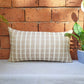 ZEBA Cushion Cover - Luxe Collection | Sofa, Bedroom, Couch | Verticle Stripes | Brown - Silk | 12x22 inch (30x55 cms) (Pack of 1)