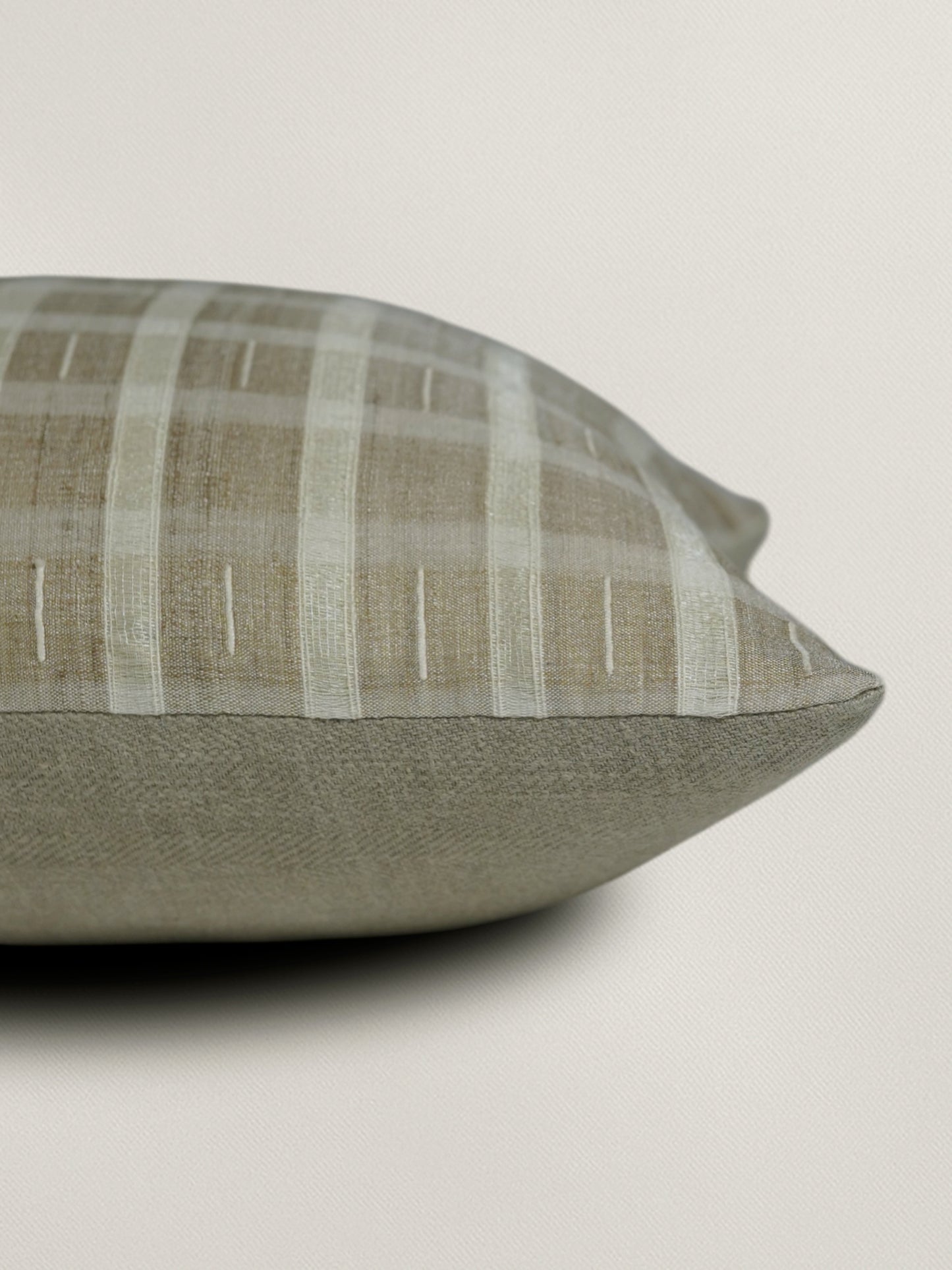 ZEBA Cushion Cover - Luxe Collection | Sofa, Bedroom, Couch | Verticle Stripes | Brown - Silk | 12x22 inch (30x55 cms) (Pack of 1)