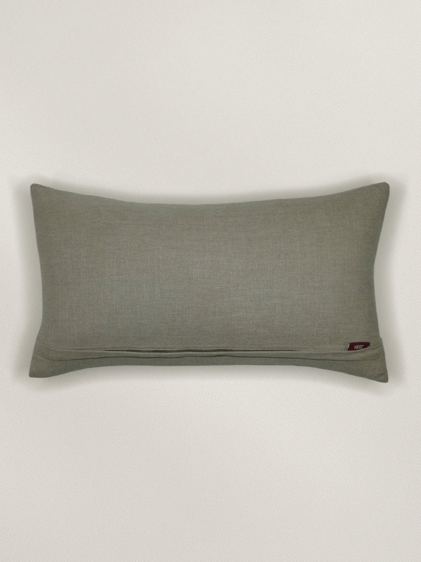 ZEBA Cushion Cover - Luxe Collection | Sofa, Bedroom, Couch | Verticle Stripes | Brown - Silk | 12x22 inch (30x55 cms) (Pack of 1)