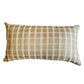 ZEBA Cushion Cover - Luxe Collection | Sofa, Bedroom, Couch | Verticle Stripes | Brown - Silk | 12x22 inch (30x55 cms) (Pack of 1)