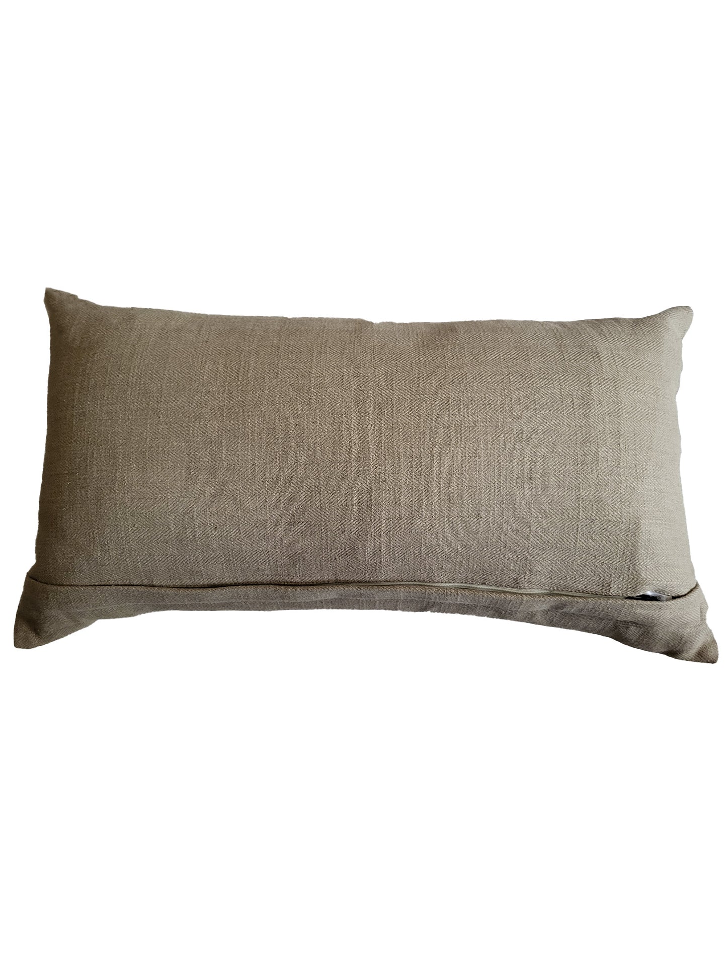 ZEBA Cushion Cover - Luxe Collection | Sofa, Bedroom, Couch | Verticle Stripes | Brown - Silk | 12x22 inch (30x55 cms) (Pack of 1)