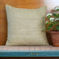 ZEBA Cushion Cover - Luxe Collection | Sofa, Bedroom, Couch | Self Textured | Golden Brown - Polyester | 18x18 inch (45x45 cms) (Pack of 1)