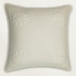 Hand Embroidery Cushion Cover | Snowflakes in Corners - Cotton 20 x 20 inches
