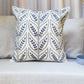 Polyester Blend Off-White Cushion Cover –with Towel, Machine & Hand Embroidery 16x16'' Set of 1