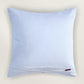 Polyester Blend Off-White Cushion Cover –with Towel, Machine & Hand Embroidery 16x16'' Set of 1