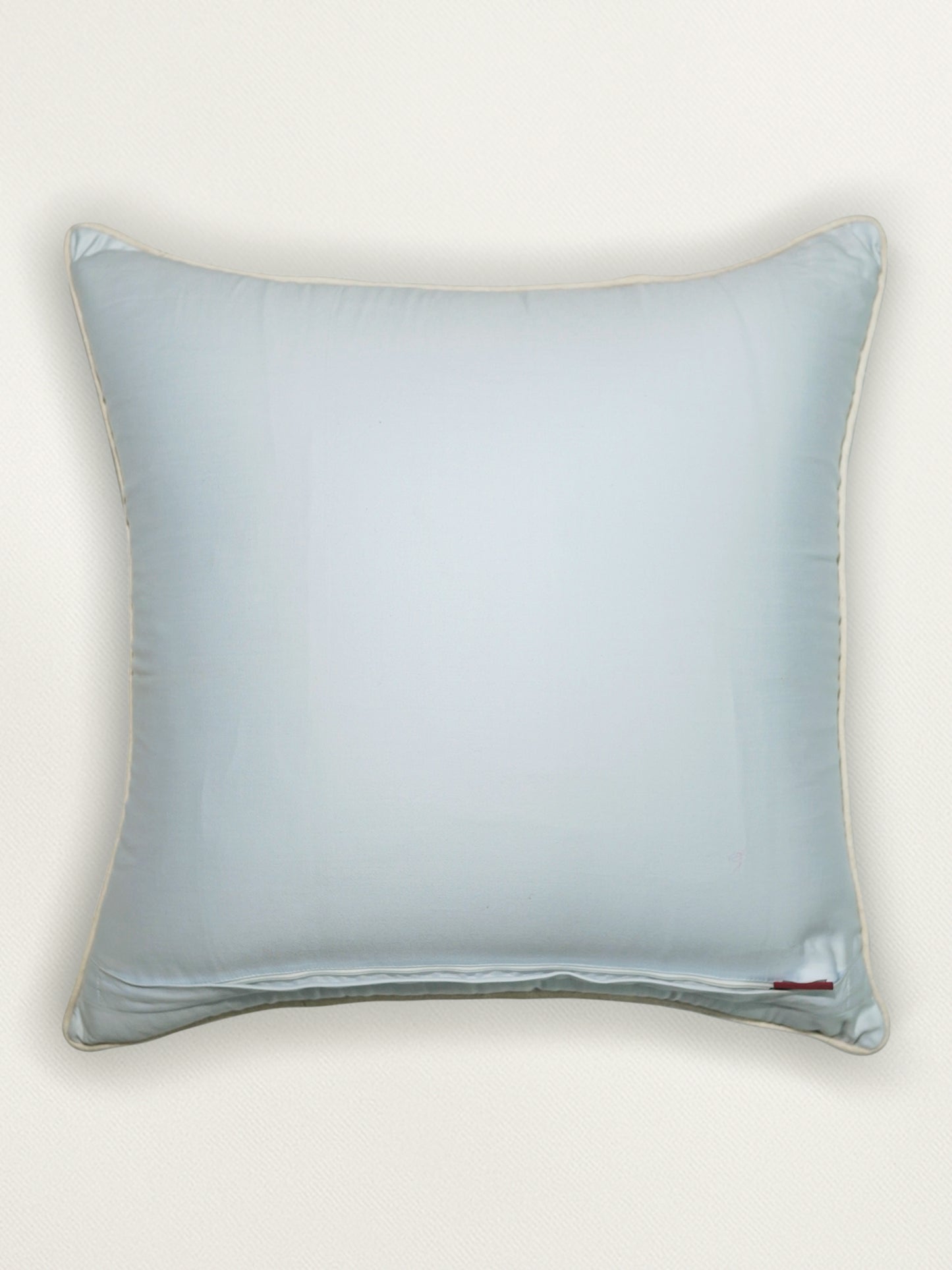 Hand Embroidery Cushion Cover | Snowflakes with Cord Piping - Cotton 20x20 inches