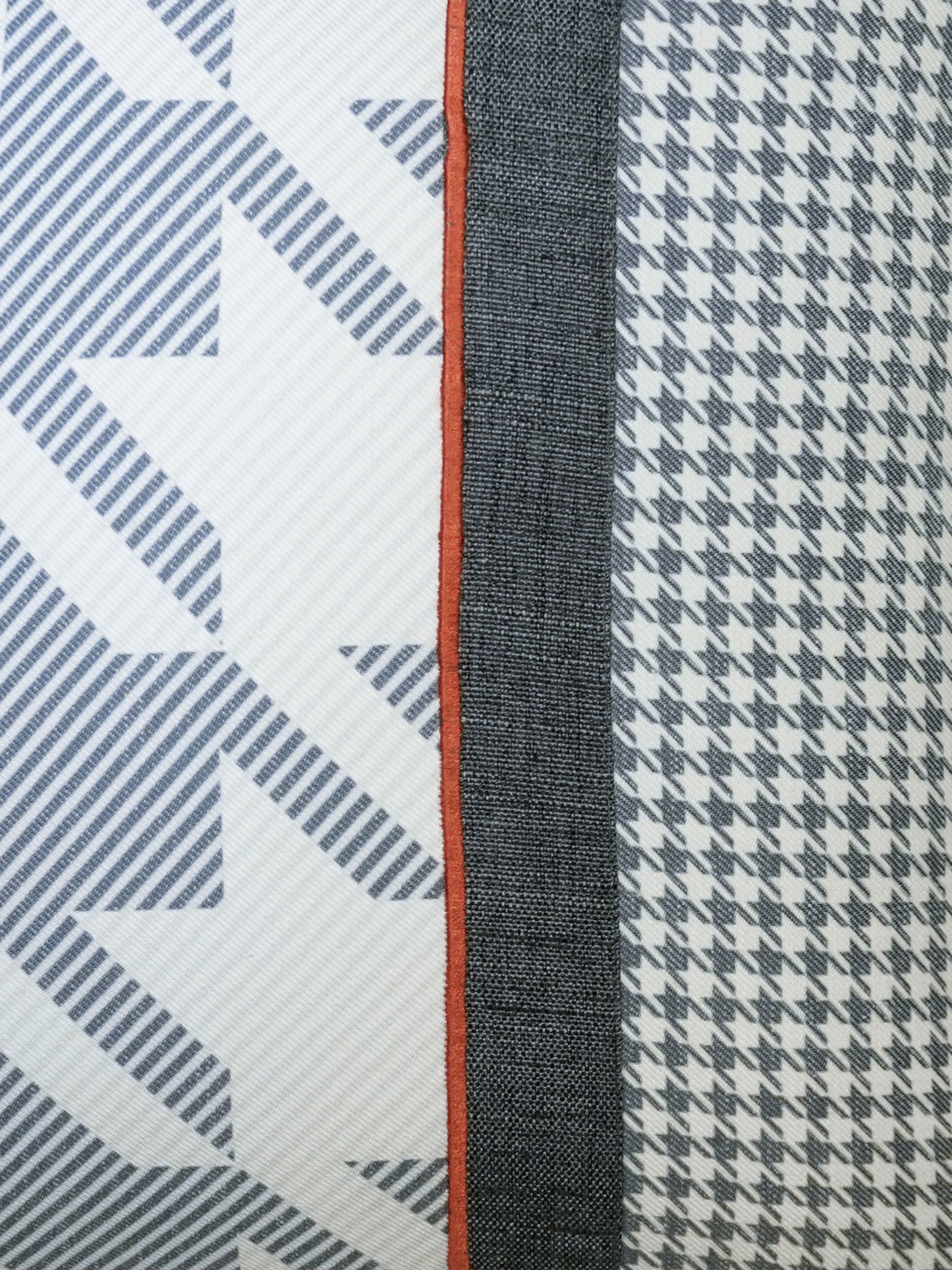 Polyester Blend Cushion Cover – White, Patch Work + Machine Embroidery, 18x18 inch, Set of 1